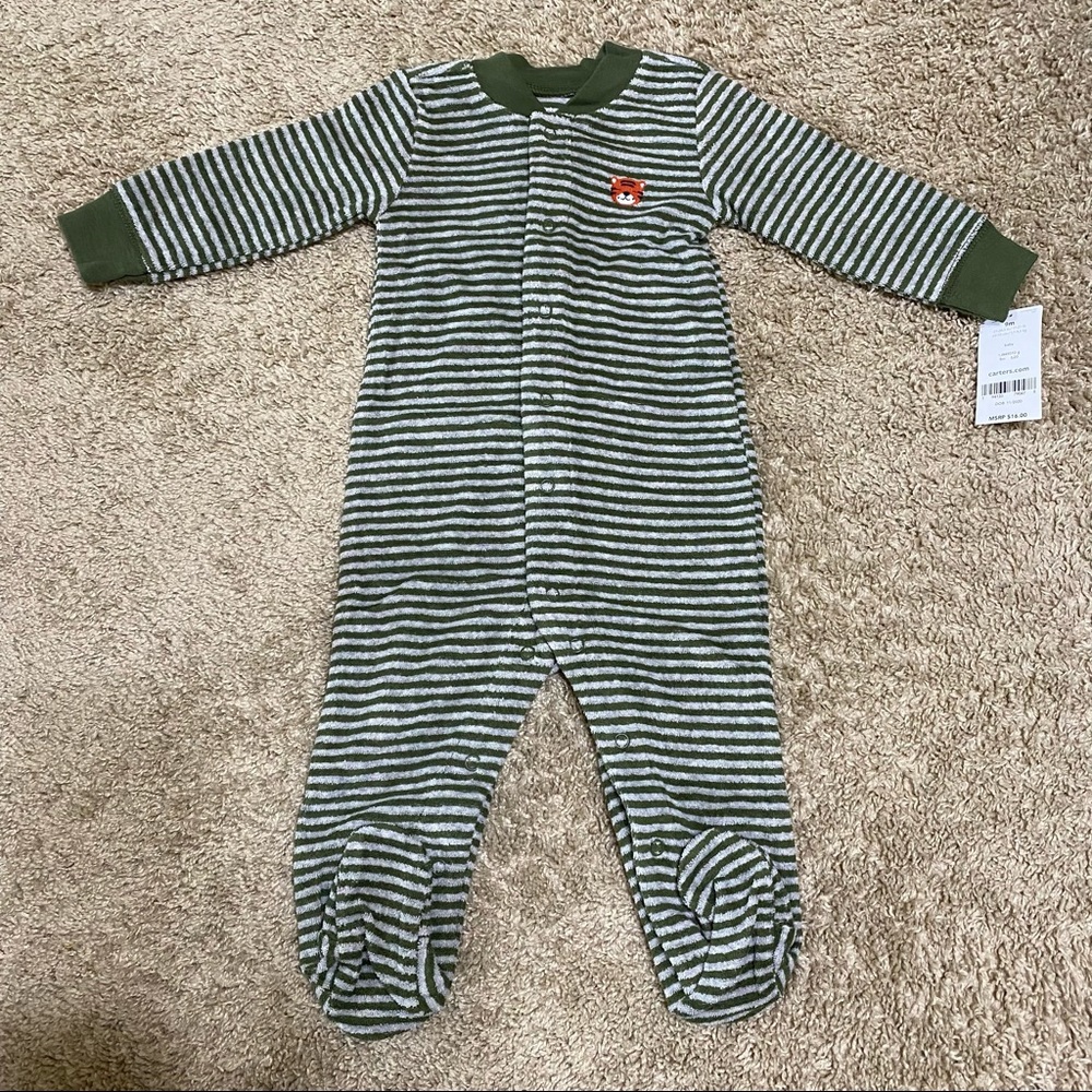 Carter's Striped Terry Snap-Up Sleep & Play
